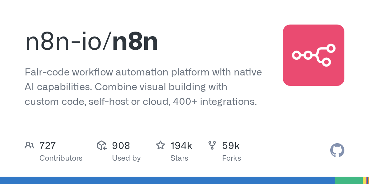 n8n automation platform homepage